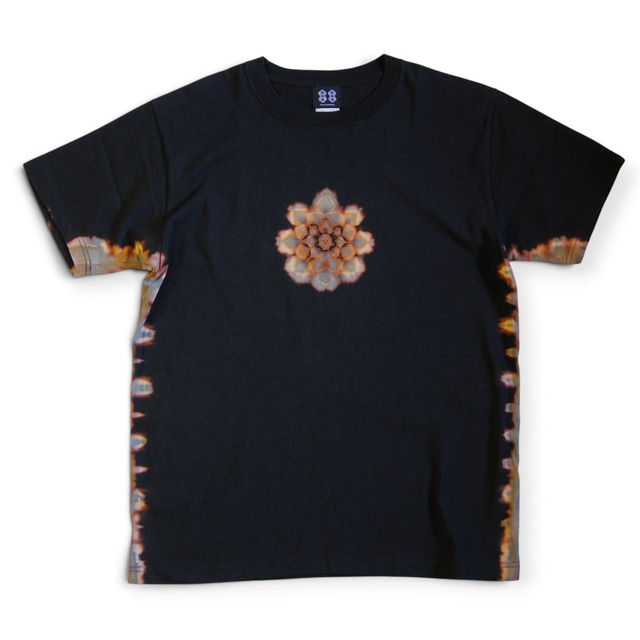 “曼荼羅染め×抜染” -nukizome- TIE DYE T-SHIRT  《L》