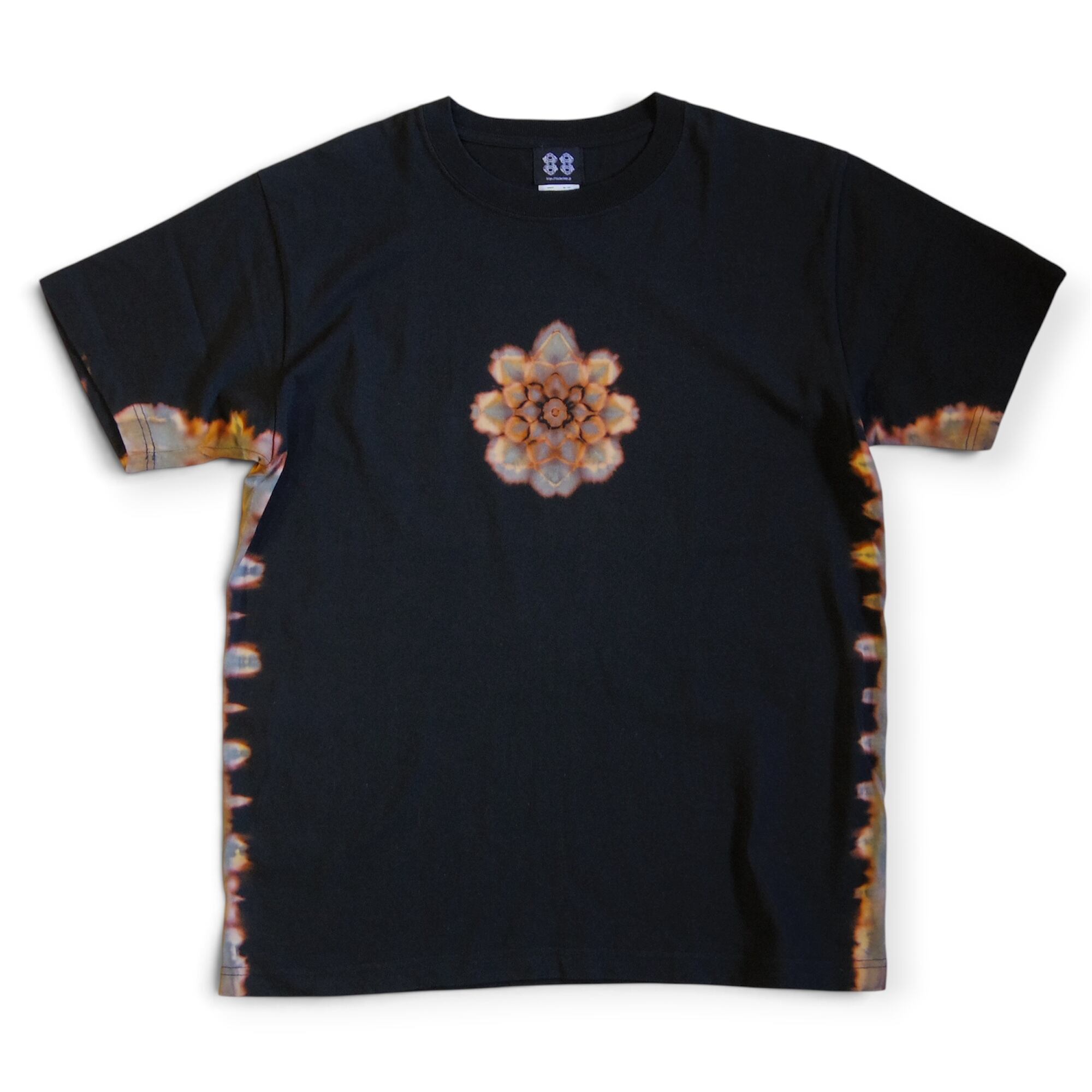 “曼荼羅染め×抜染” -nukizome- TIE DYE T-SHIRT 《L》