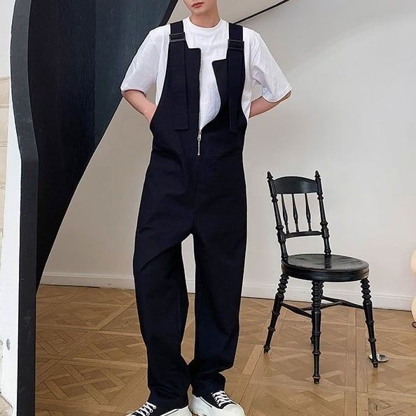 Center Straight Cotton Overall【TR2474】