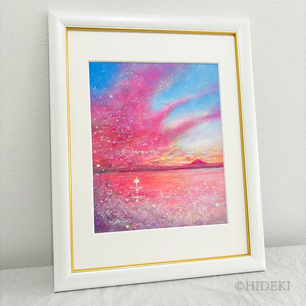 一点物】鳳凰の絵画｜海と空の煌めき「Stellar Grace」ヒーリング