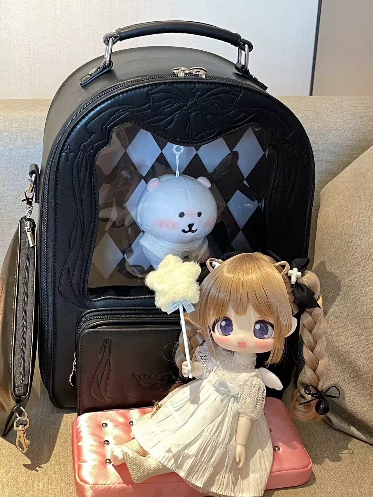 1/4サイズ・1/6サイズ共用◇【melon box】劇場型ドールキャリーバッグ