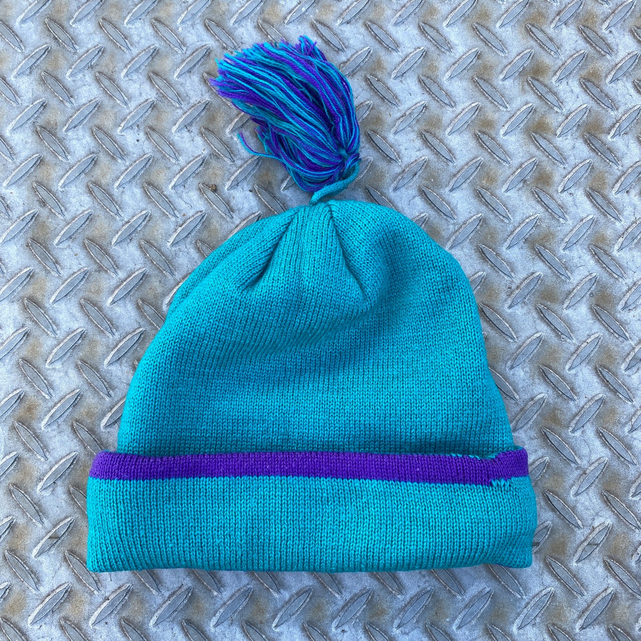 Thinsulate Knit Beanie - BLUE / PURPLE