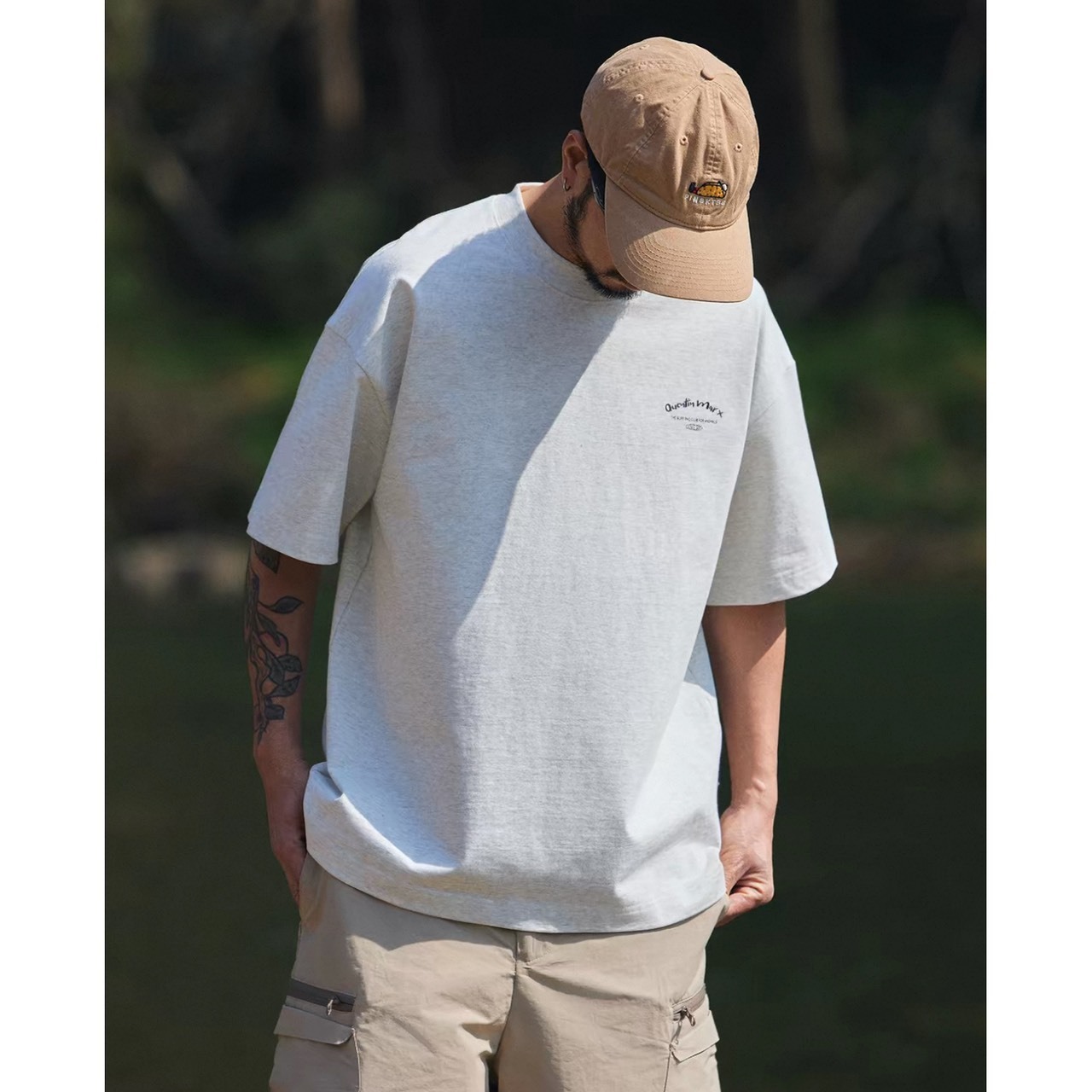 Surfing animals back print tee 1412 - 4
