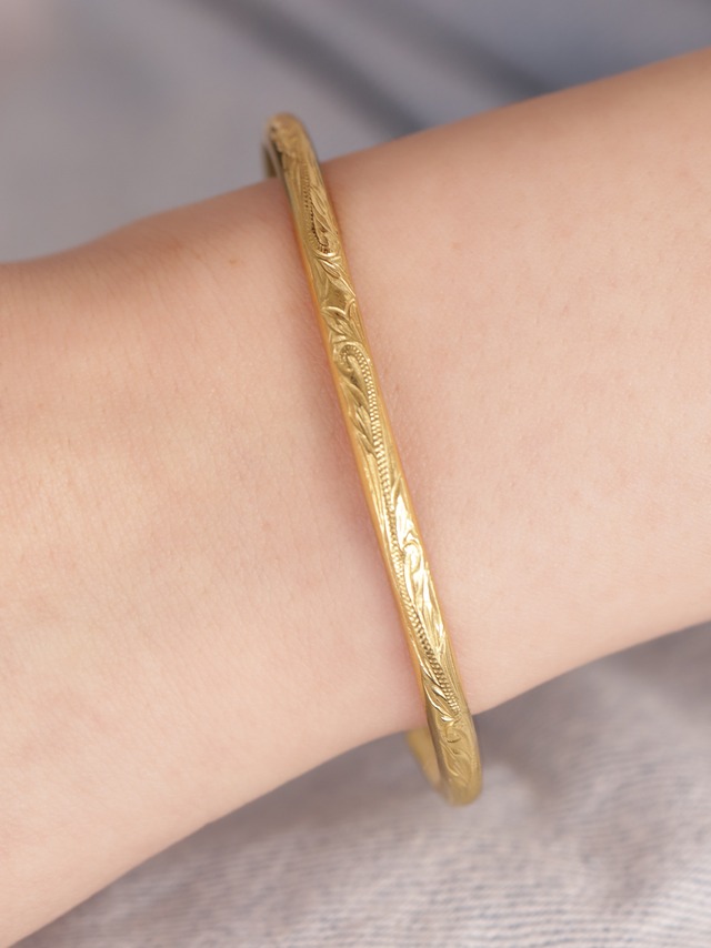 316L hawaiian simple bangle  #b07