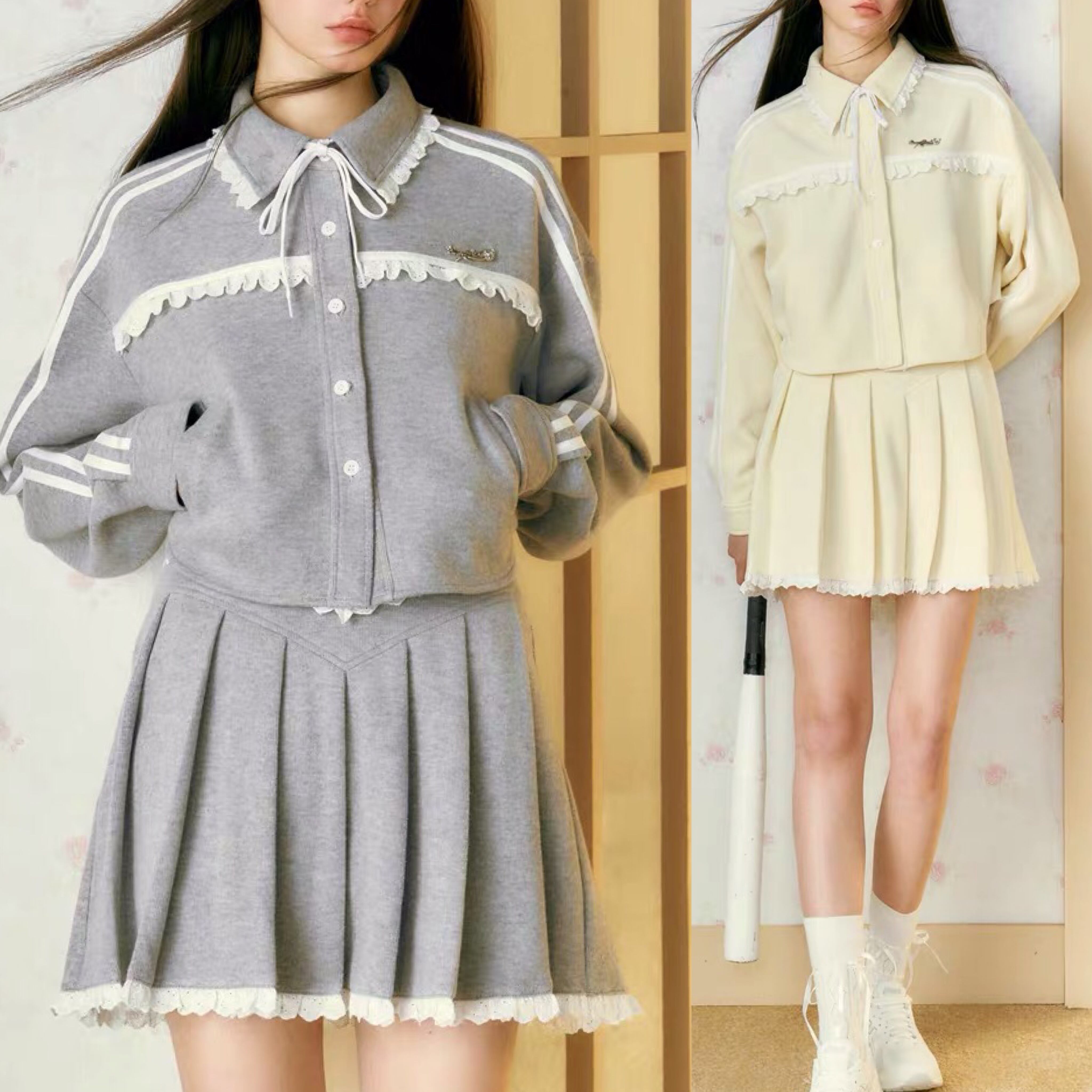 セットアップ】スウェット グレー パーカー トップス トレーナー