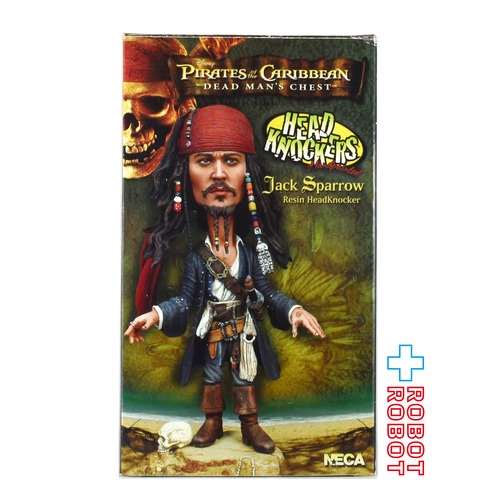 NECA パイレーツ・オブ・カリビアン デッドマンズ・チェスト ジャック・スパロウ ヘッドノッカー 箱入