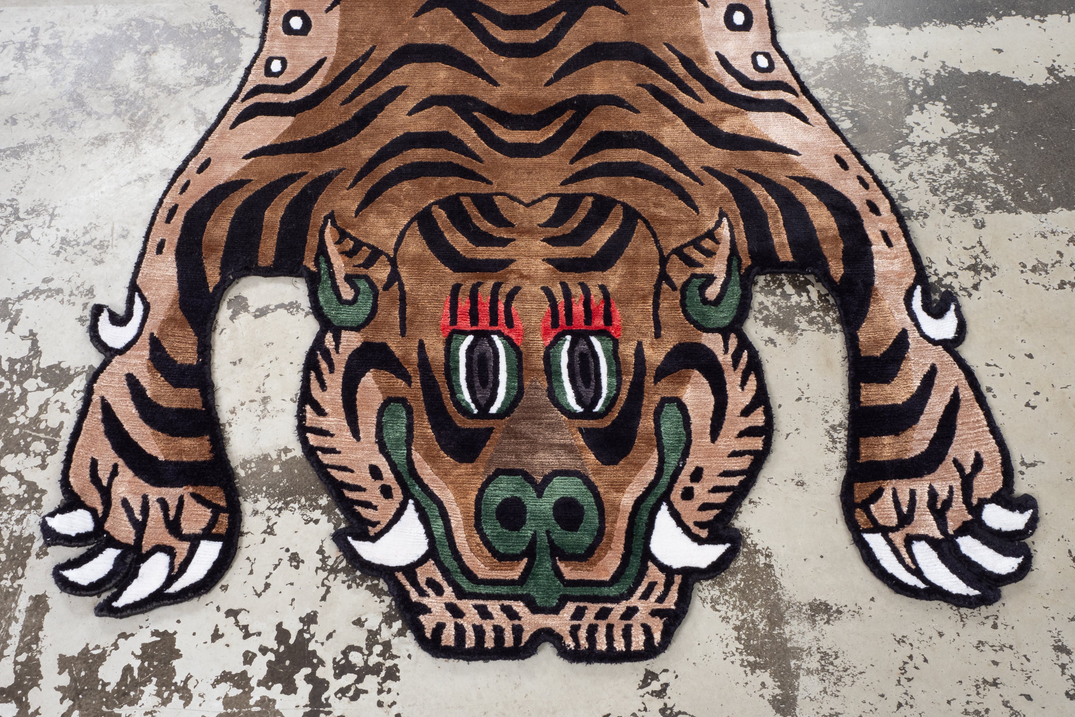 Tibetan Tiger Rug 《Lサイズ•シルク117》チベタンタイガーラグ
