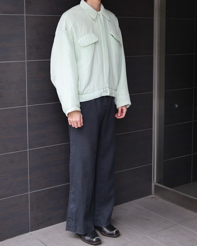 Silk coloring down jacket