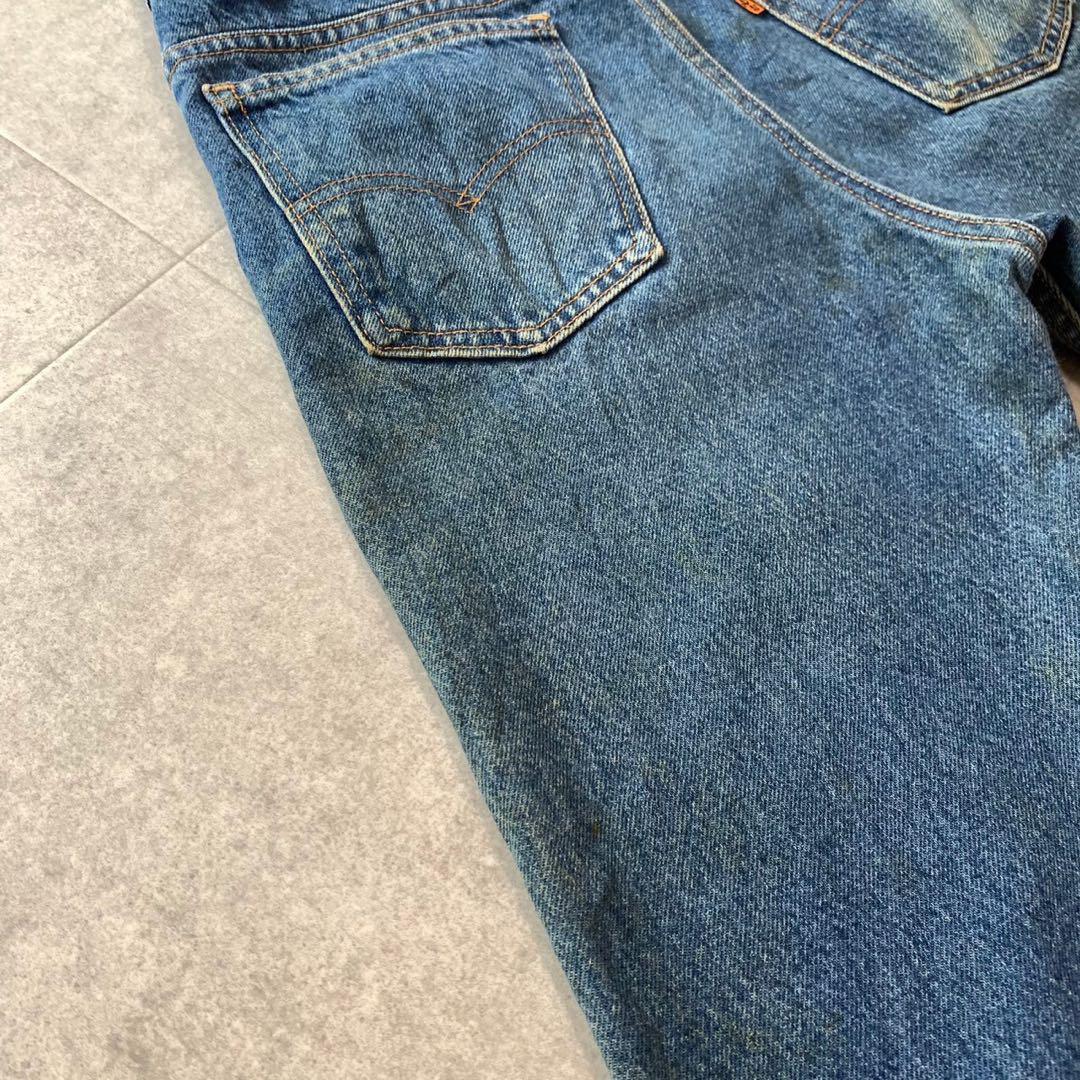 80〜90's USA製 Levi's 517 フレア 濃紺 W33 L29 楽天市場】濃紺 90s USA製 ☆ リーバイス 517 フレア デニム パンツ