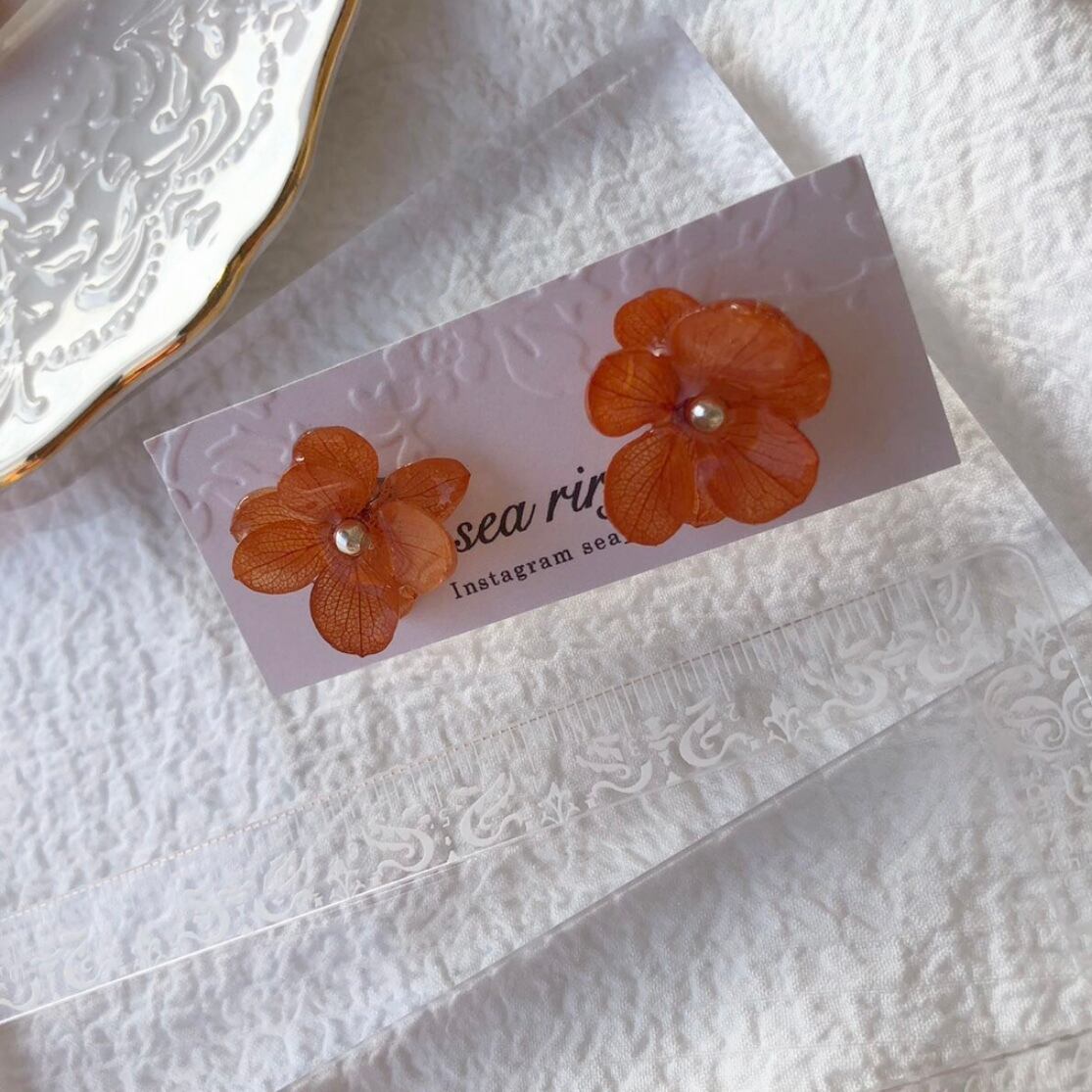 新♡紫陽花ピアス5 96b8c61d364b19a5a0fea91ebb7e4e