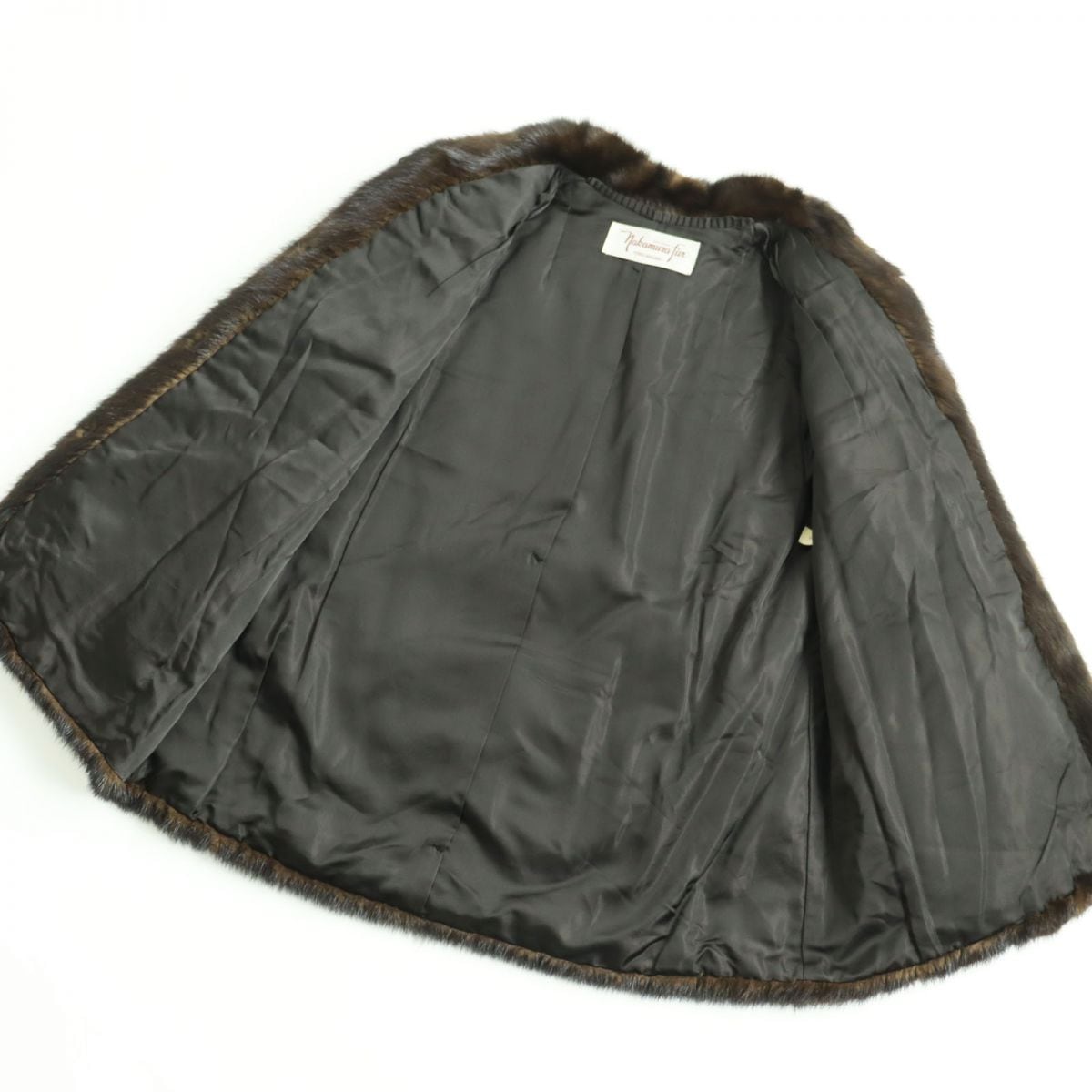 美品○Nakamura Fur ナカムラファー MINK ミンク 本毛皮ショートコート