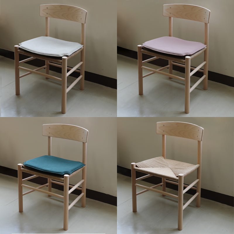 シートクッションプレゼント》J39 Beech Khaki green Shaker Chair