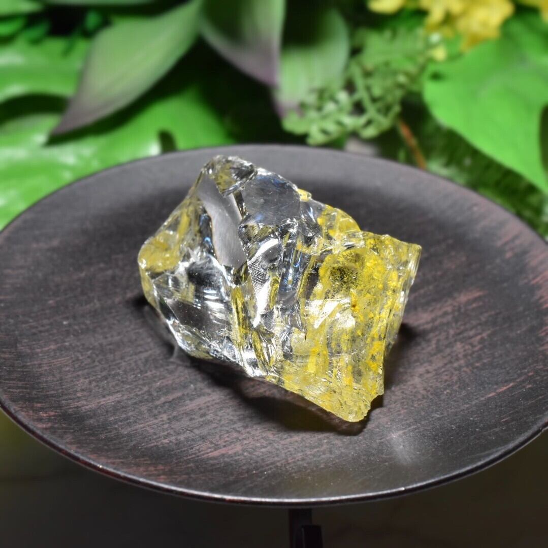 虹入り!シエラネバダ産 アンダラクリスタル原石 オラクル&イエローバイカラー