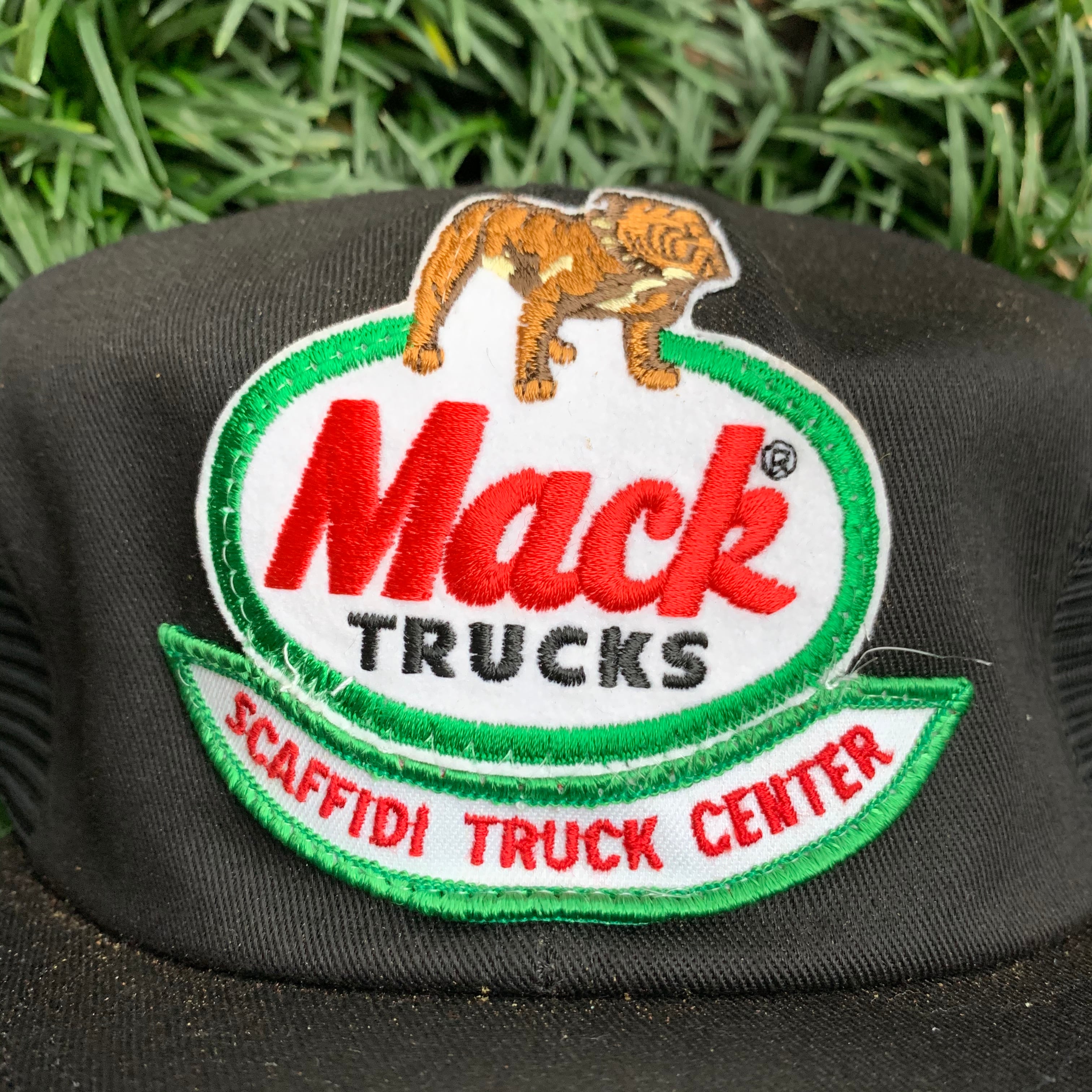 デッドストック Mack Trucks キャップ K-PRODUCTS USA製 DEADSTOCK K-Brand “Mack Trucks” Denim trucker hat/2 | Rei-mart