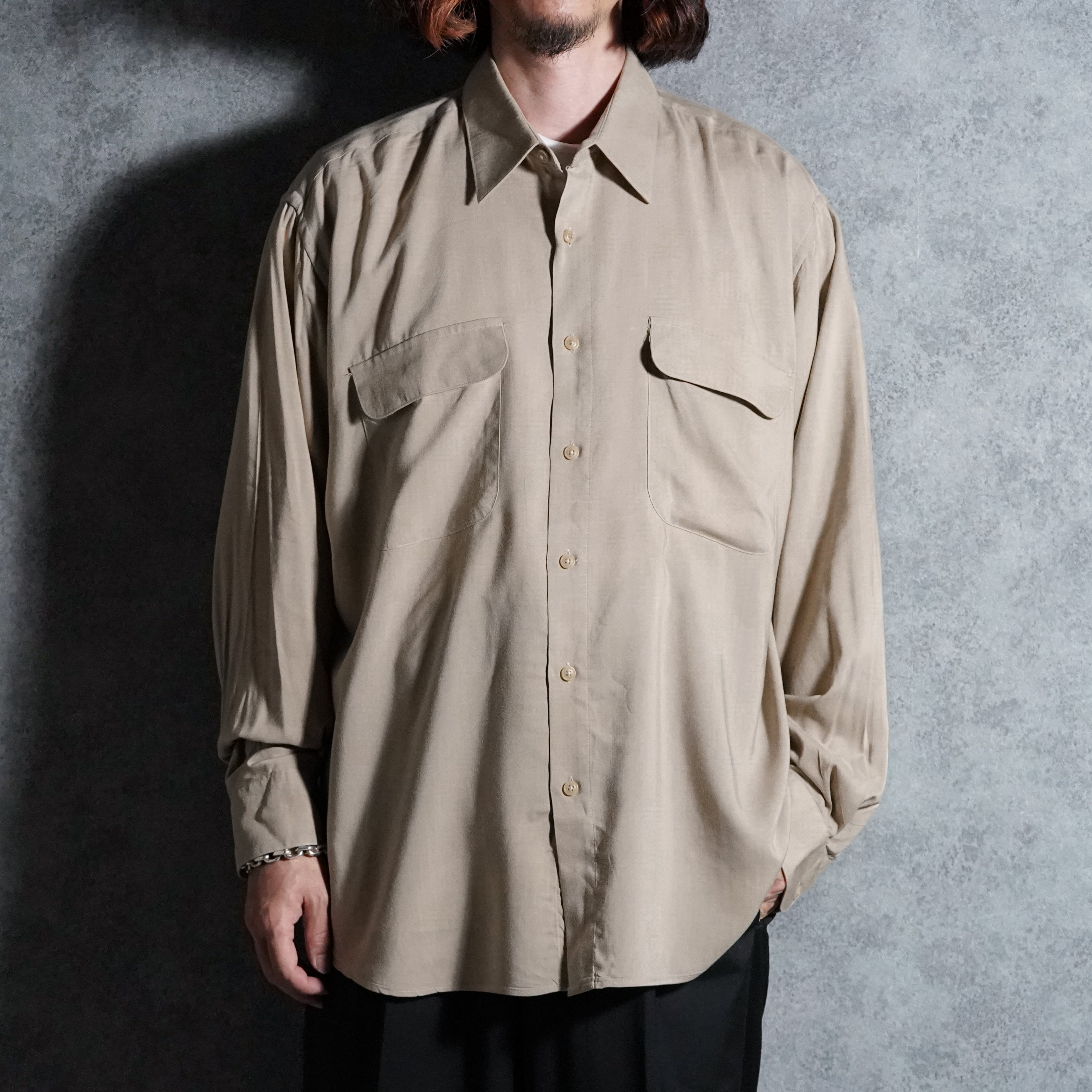 80s Christian Dior Double Cuffs Dress Shirts Whiteクリスチャン
