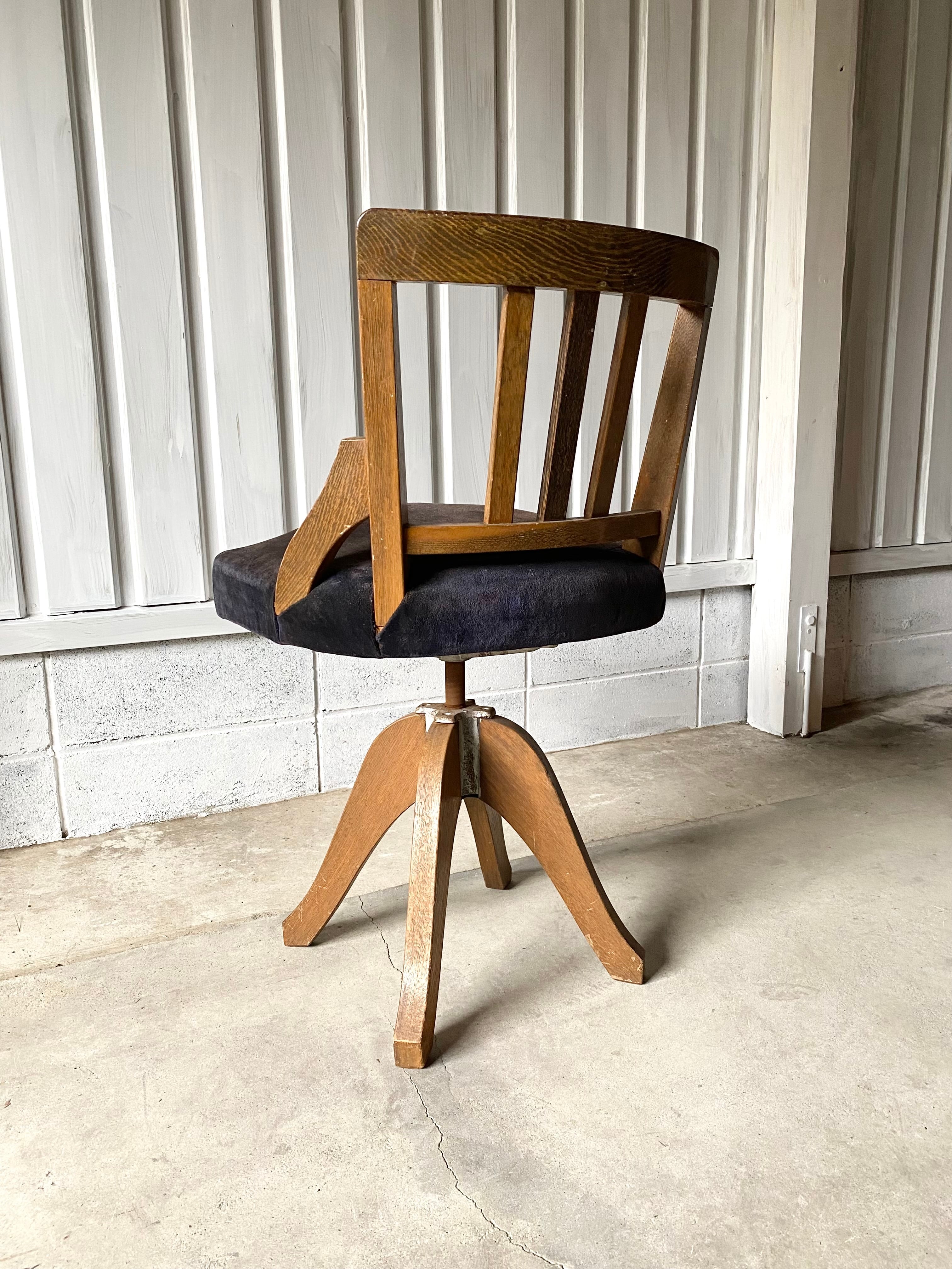 ドクターチェア　古道具　当時物 布座面のドクターチェア[古家具] | giraffes craft