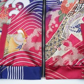 【BJK-L0010】再構築リバーシブル着物ボンバー KIMONO REVERSIBLE BOMBER JACKET