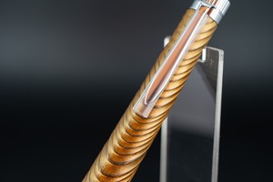 【日本が誇る銘木】屋久杉 浮造り 拭き漆 変わり塗 ④ silver BP