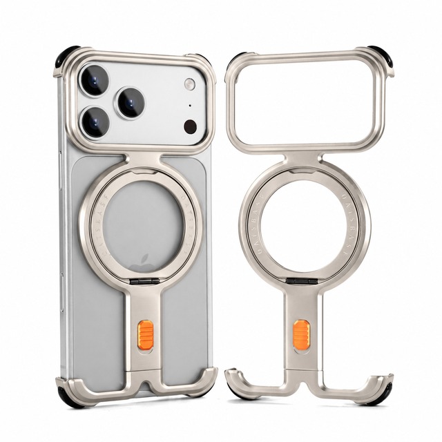 ■iPhone 18 Pro/18 Pro Max■ I-Shaped Metal Phone Case / I-シェイプ メタル スマホケース