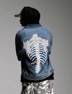 スケルトンステッチデニムジャケット