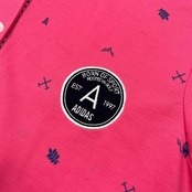 adidas GOLF アディダス ゴルフ 総柄 半袖 ポロシャツ サイズ L /ピンク/レディース