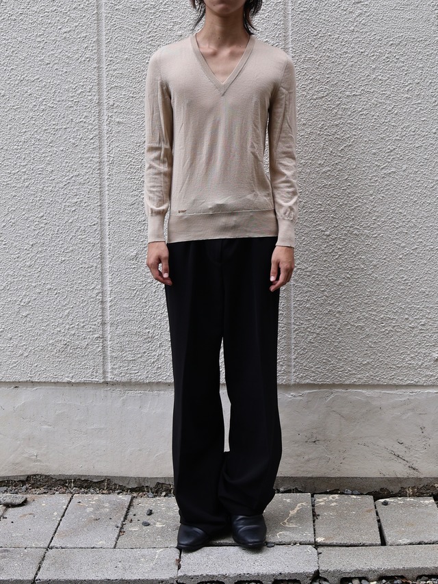【christian dior】logo design Vneck knit