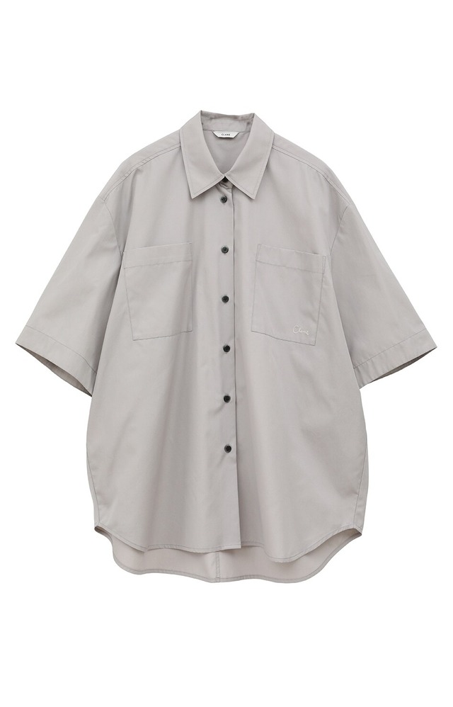 CLANE : HALF SLEEVE HUGE SHIRTS   18122-4202  C/# GRAY SIZE 1