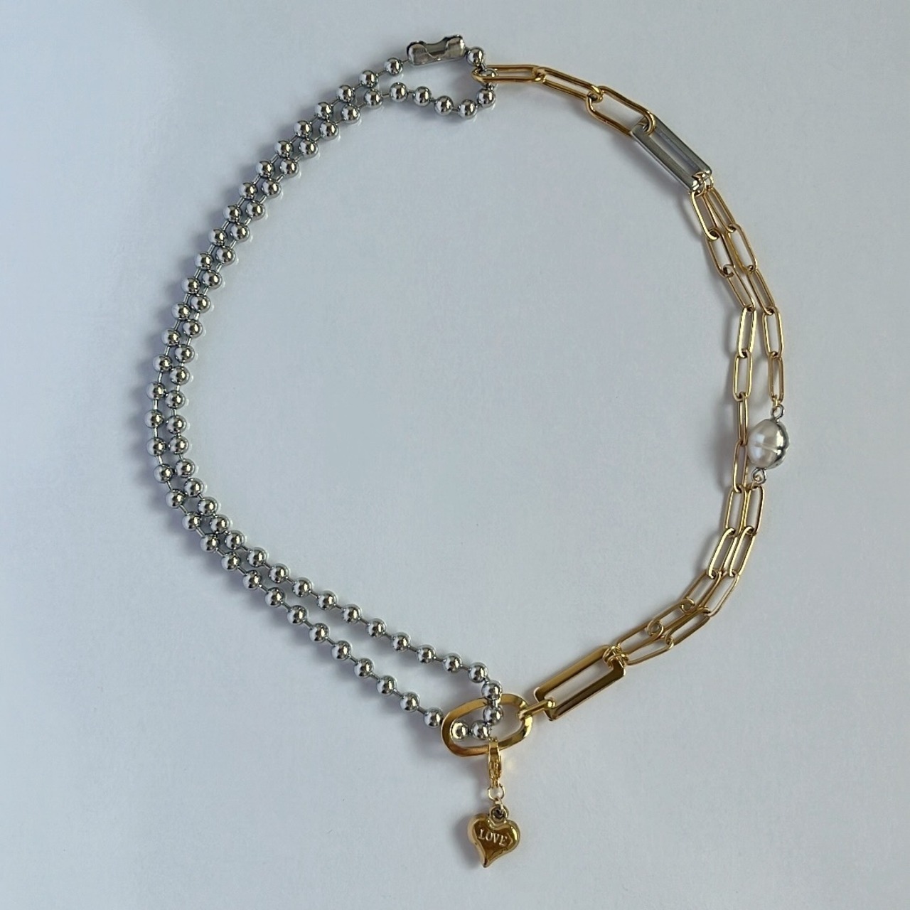 ［2way］ silver×gold  necklace［GSN076］