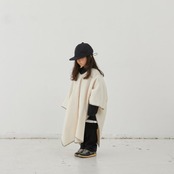 ecofleece poncho / ポンチョ / ecru ｛ MOUN TEN. 22AW ｝