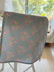 オランダのティータオル 「青い鳥とフラワー」綿100% クレア&イーフ Clayre & Eef ループ付き 50x70 cm 花柄 動物柄 ファンタジー 童話の世界 北欧 かわいい 柄 デザイン 動物 森 キッチンクロス キッチンタオル ディッシュタオル ディッシュクロス ふきん コットン