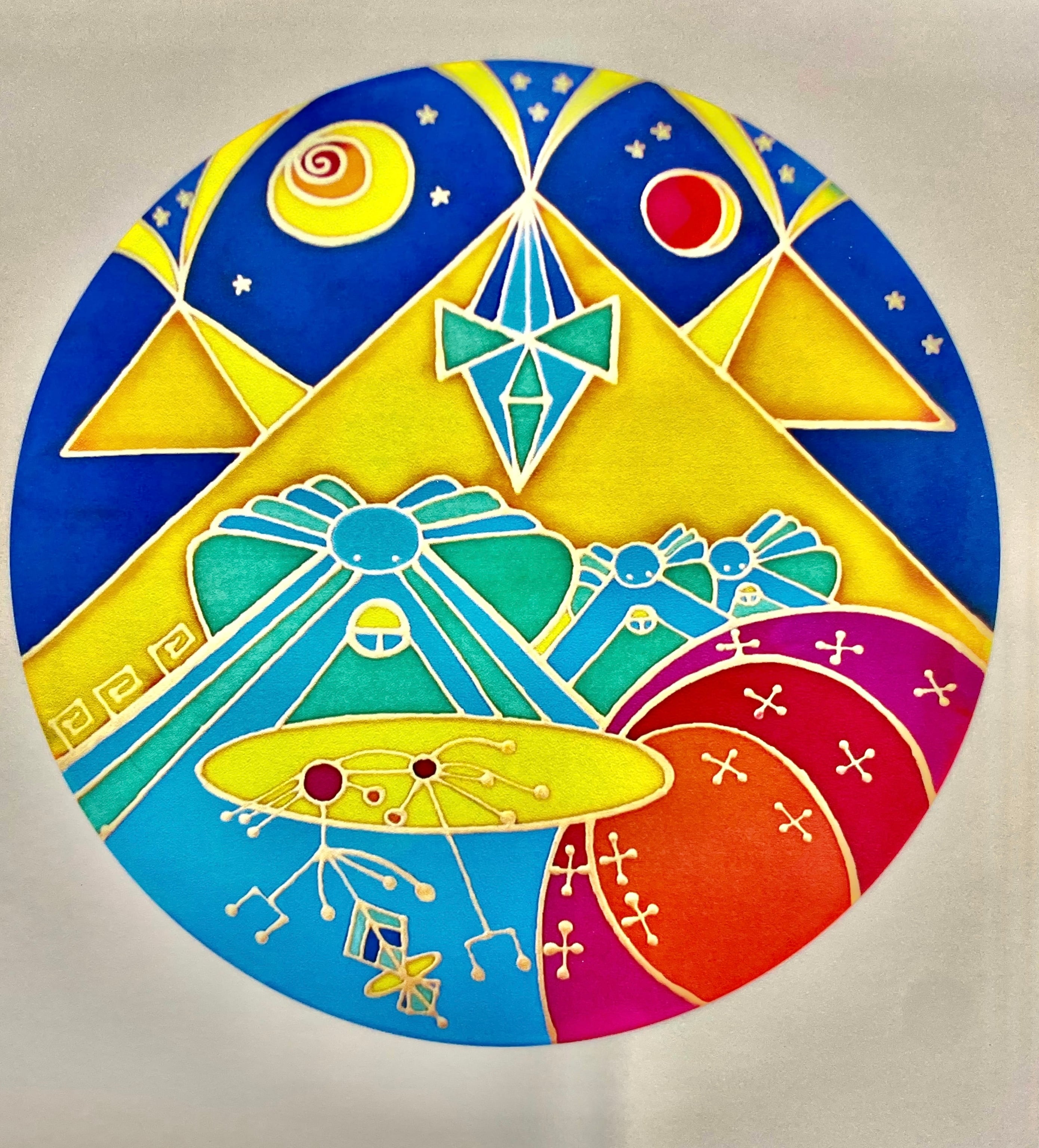 18) 宇宙からの癒し❣️マウントシャスタ「スピリチュアル・エナジー」アート小型「Return of the Ancient Ones」