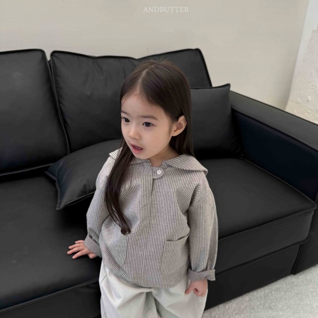 《送料無料》予約:セーラーブラウス【ANDBUTTER】※ジュニアサイズ