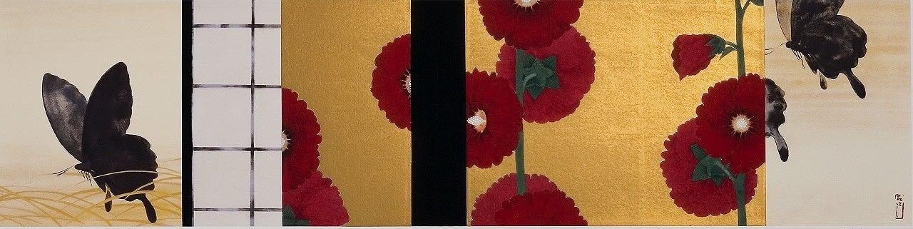 四季胡蝶絵巻　伊藤哲 : Satoshi Itoh　献呈 直筆サイン入り 四季胡蝶絵巻 伊藤哲 : Satoshi Itoh 献呈 直筆サイン入り