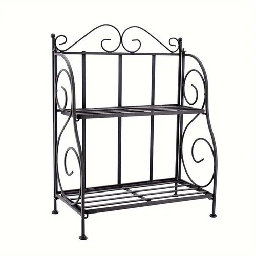 収納棚 ２段 デスク収納 キッチン収納 植物棚 本収納 小物収納 ラック 金属 幅30cm おしゃれ 北欧