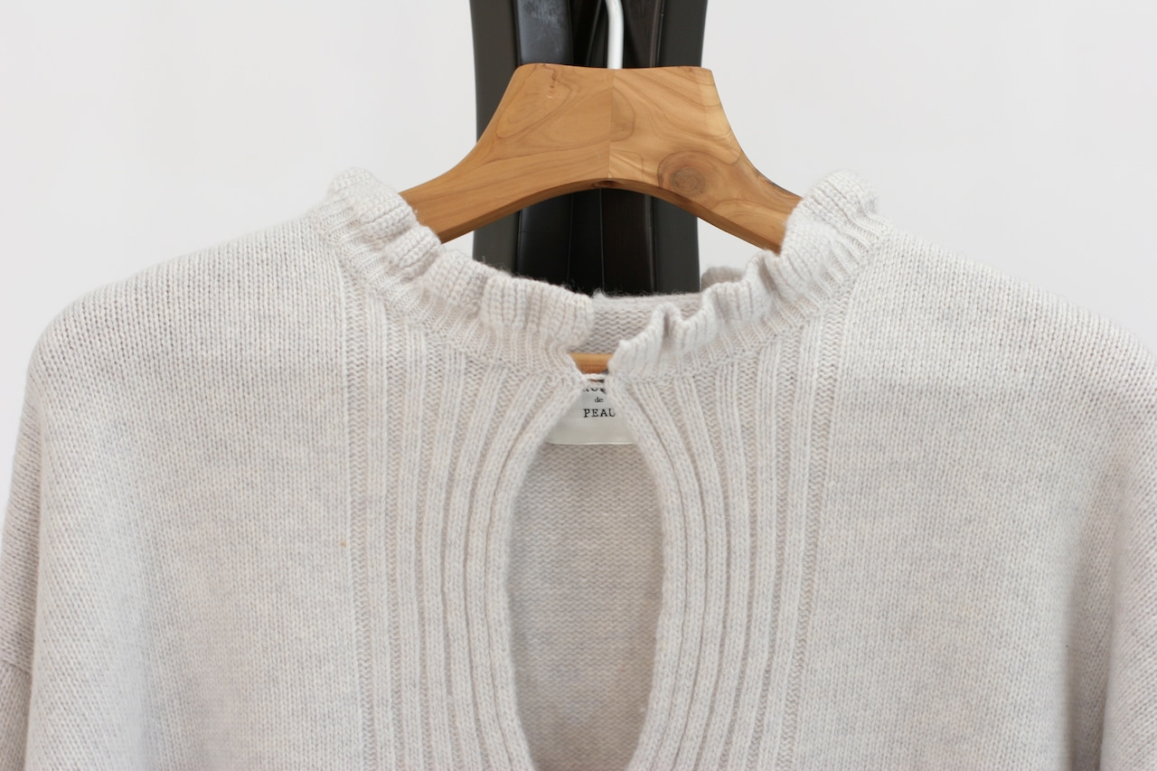 【ROBE de PEAU】Skipper frill knit pullover(RS028)