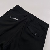 PAGELO パジェロ タック スラックスパンツ サイズ 82 /ブラック メンズ アンジェロ