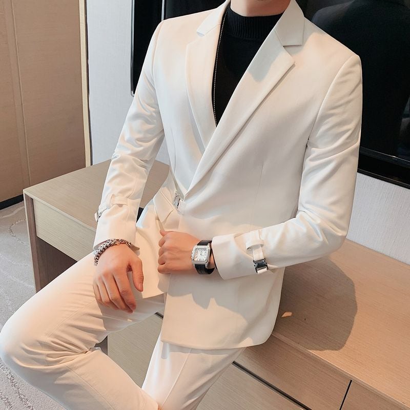 メンズダブルスーツ サイドバックルデザインスーツ SU0063 | Pay ID