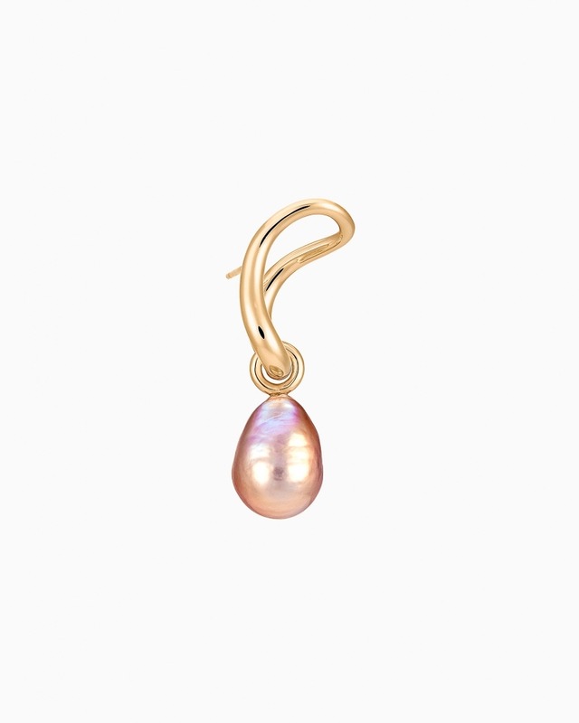 Charlotte CHESNAIS -Pearl Slide Earrings- :VERMEIL