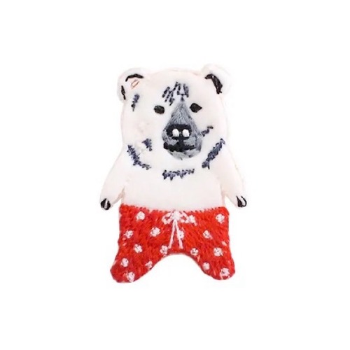 正規品　ポケファスブローチ　チビクマレス　2種類