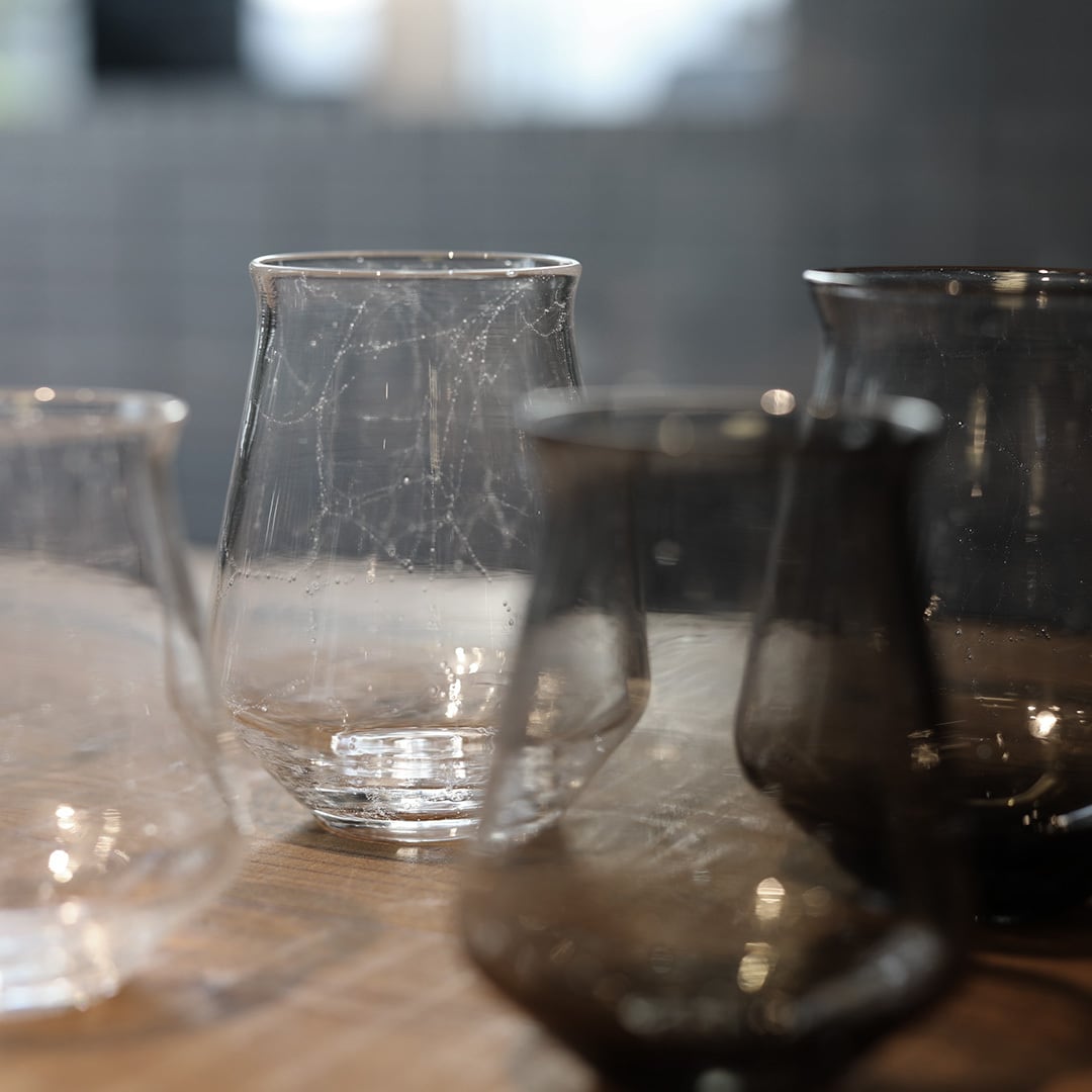 nora glass works 甲田彩恵　ガラス　grey nora glassworks 甲田彩恵 (ノラグラスワークス) contour glass