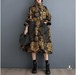 【大きいサイズ】 レディース ワンピース　花柄　ハイネック　春 秋冬 新品 長袖