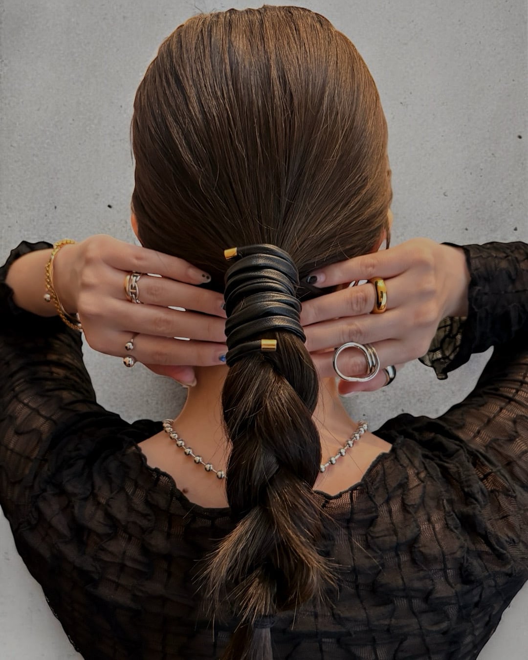 Leather Wrap Hair Cuff