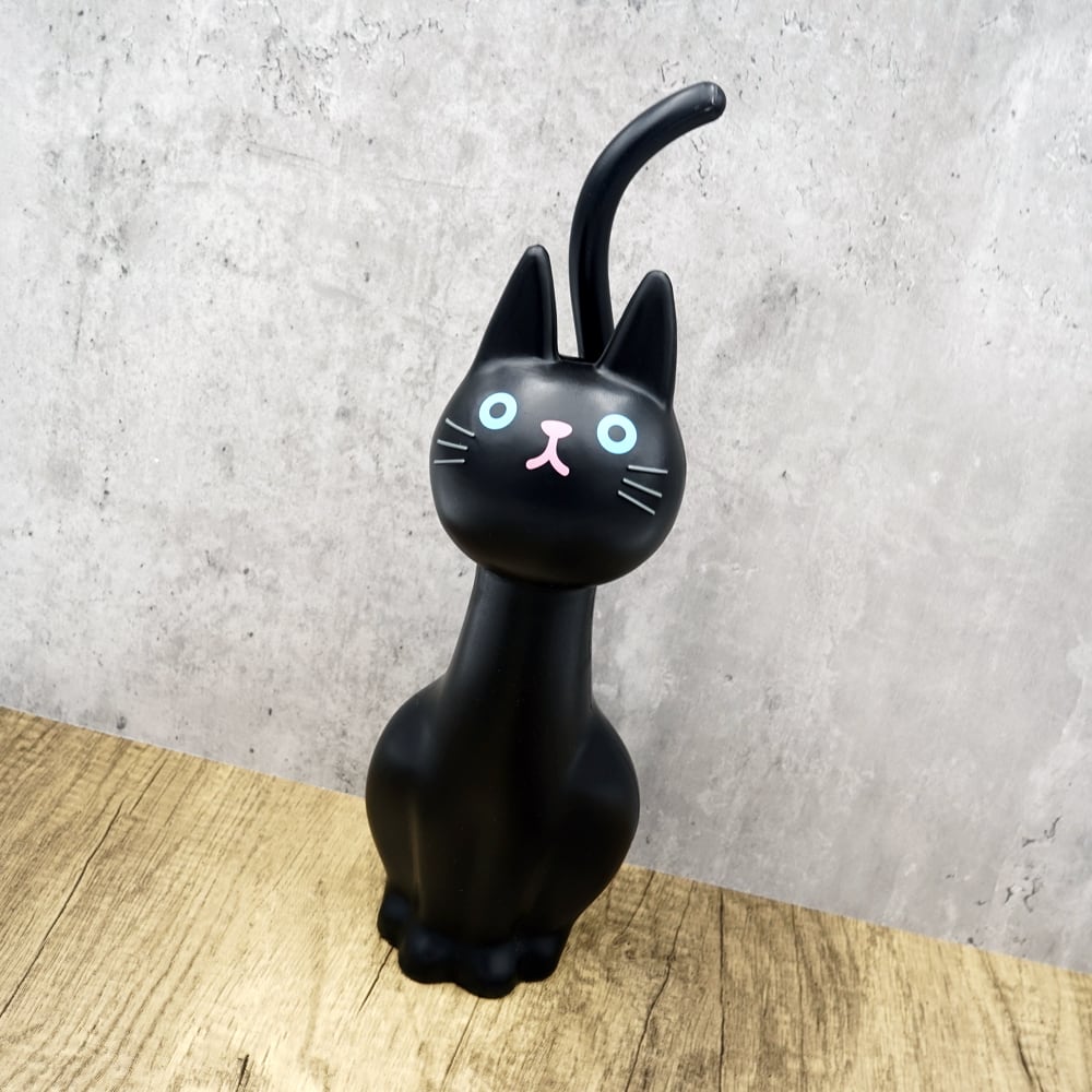 猫トイレブラシ(ねこのトイレブラシ)クロ | マスノヤ衣料品店