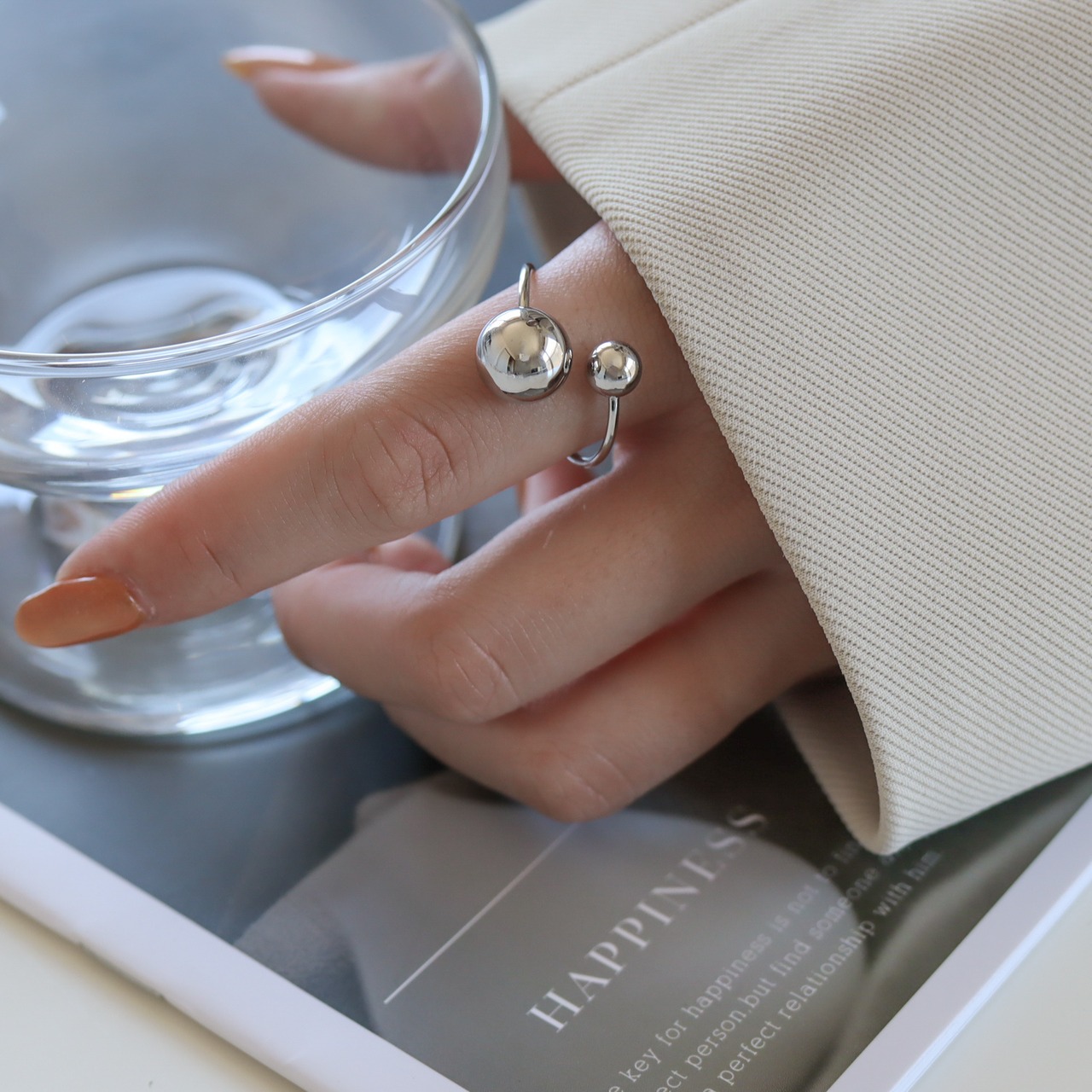 stainless ball ring SR242