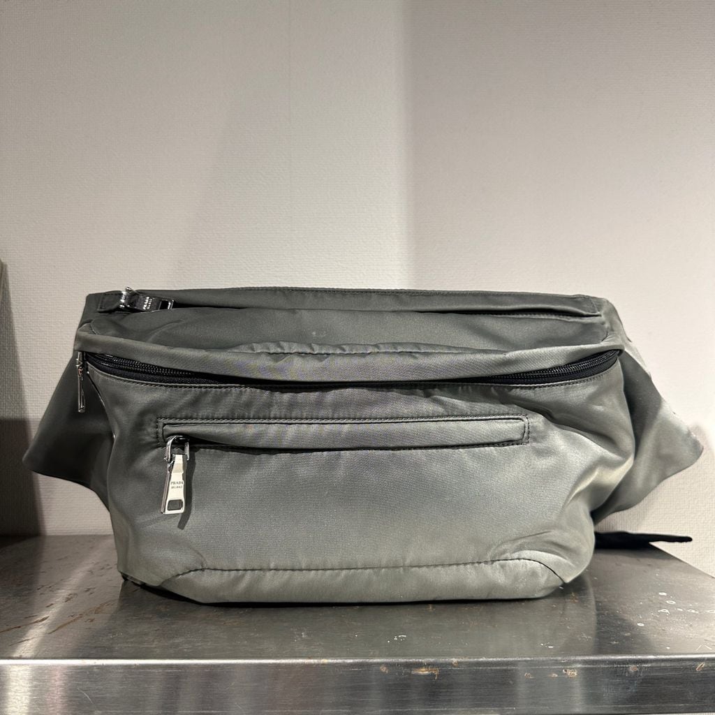 90s00s PRADA SPORT プラダスポーツ　ポーチ イエロー/グレー atlantis_051560