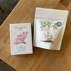 【期間限定予約:店頭受け取り専用】Have a nice day ! cookie Spring とcoromo-cya-ya BLEND TEA（コロモチャヤブレンドティ）のセット　