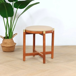 louren wood stool 3colors / ローレン ウッド スツール チェア クション 原木 椅子 韓国 北欧 インテリア 雑貨 家具