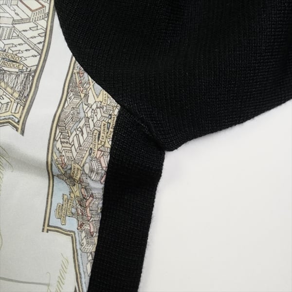 Size【XL】 SUPREME シュプリーム 23AW Silk Map Cardigan Black