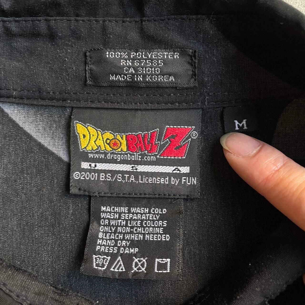 00年代 DRAGONBALL Z ドラゴンボールZ 総柄 半袖 チカーノシャツ 