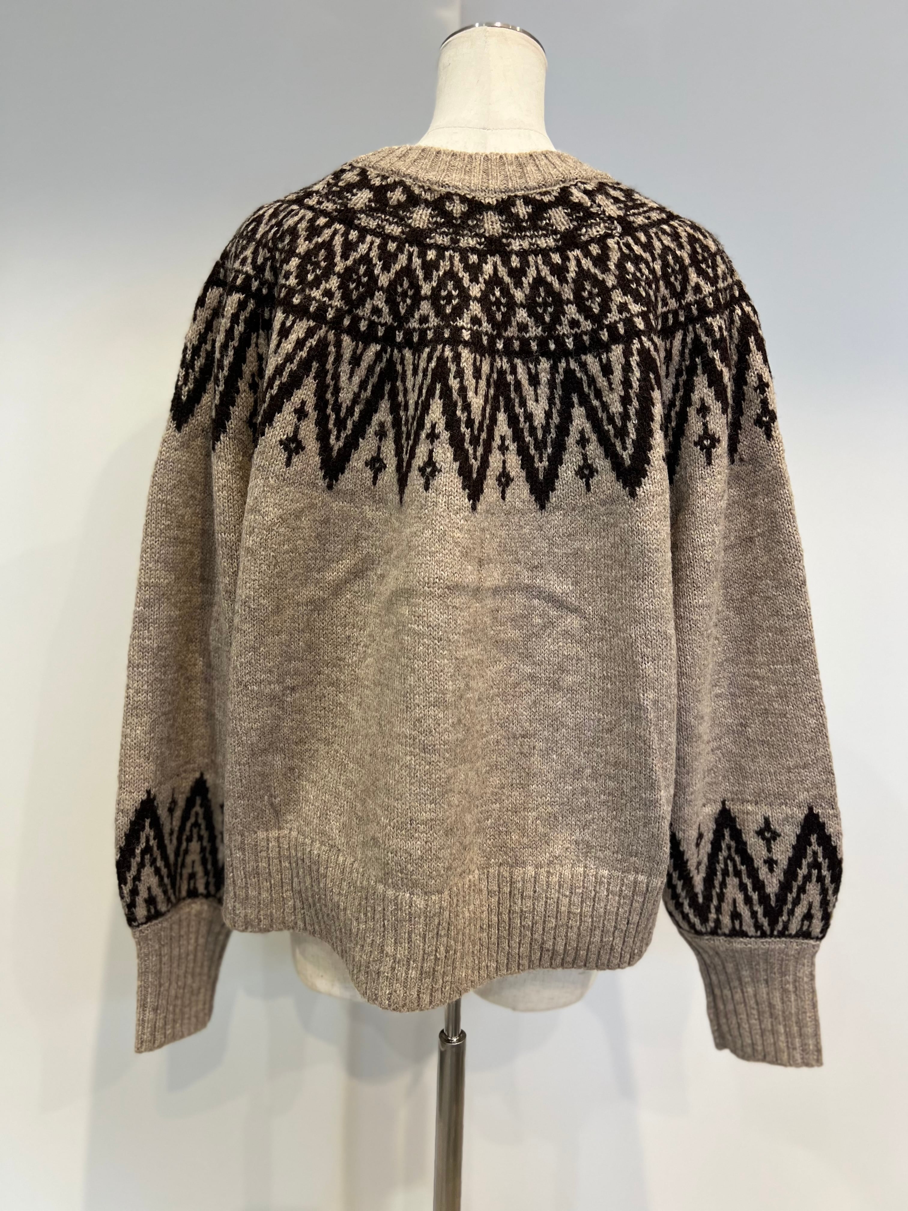 【SELECT】フェアアイル柄プルオーバー 39-0423